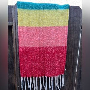 Huge rainbow wrap scarf/shawl type garment